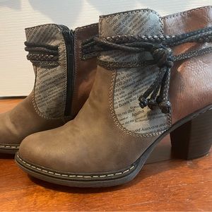 Reiker ankle booties size 38 women’s